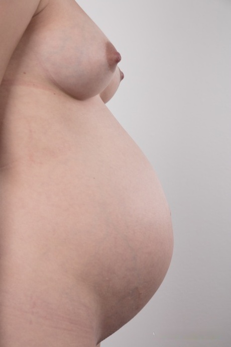 Pregnant girl Martina stands naked as can be after removing all her clothes 59196444